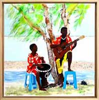 Musiker in der Karibik